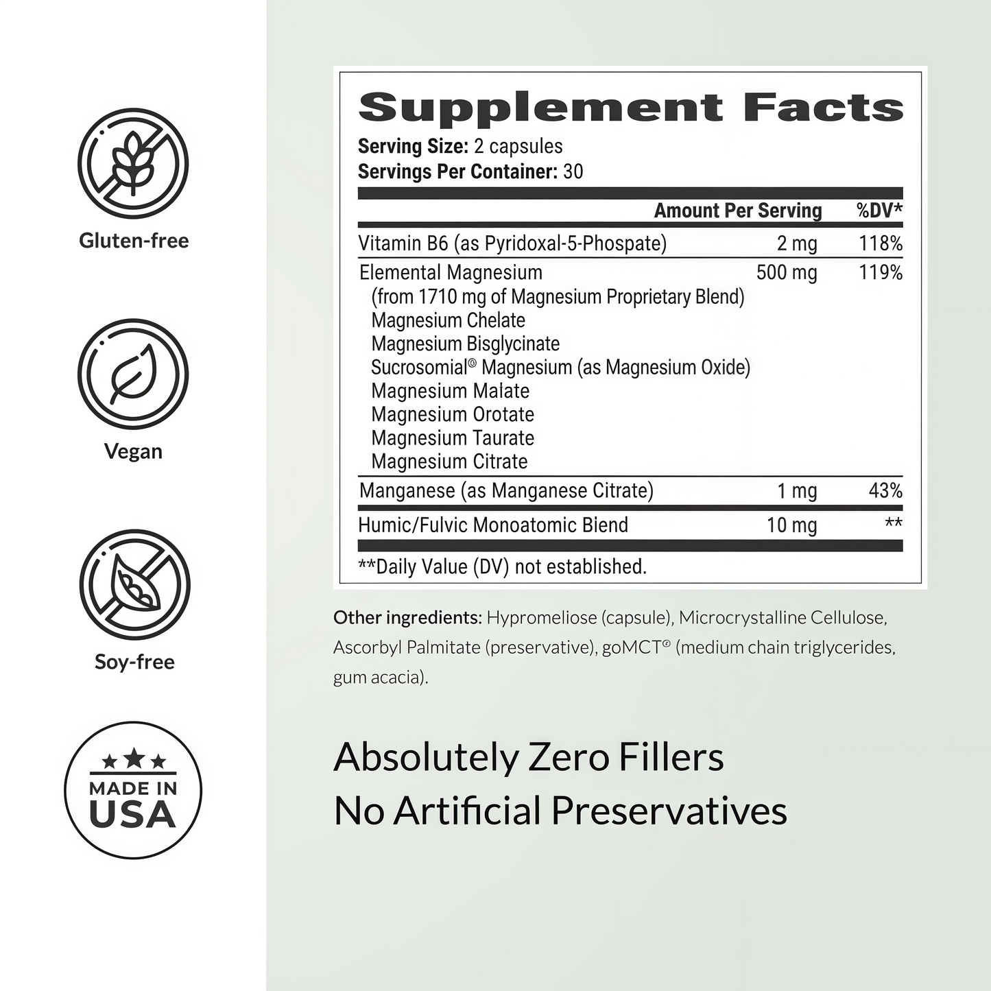 BIOptimizers Magnesium Breakthrough Supplement with 500mg - 7 Forms of Magnesium: Glycinate, Malate, Citrate, and More - Natural Support for Sleep and Cognitive Function -60 Capsules- Calming Vitamins